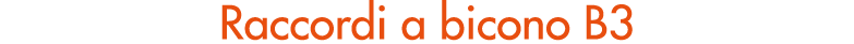 Raccordi a bicono B3