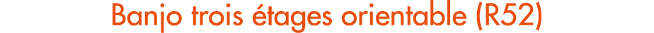 Banjo trois tages orientable (R52)